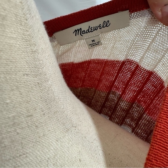 Madewell • Clarkwell Retro Striped Ribbed Pullover M ASO Betty Cooper - Picture 8 of 9
